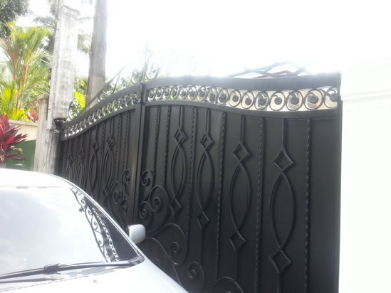 Wrought Iron Stair Railing, Entrance Gate, and False Balcony Railing Wrought Iron Stair Railing, Entrance Gate, and False Balcony Railing