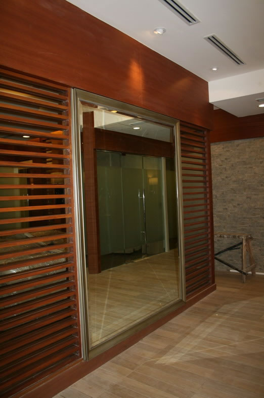 Glass Mirror With Wood Frame Glass Mirror With Wood Frame