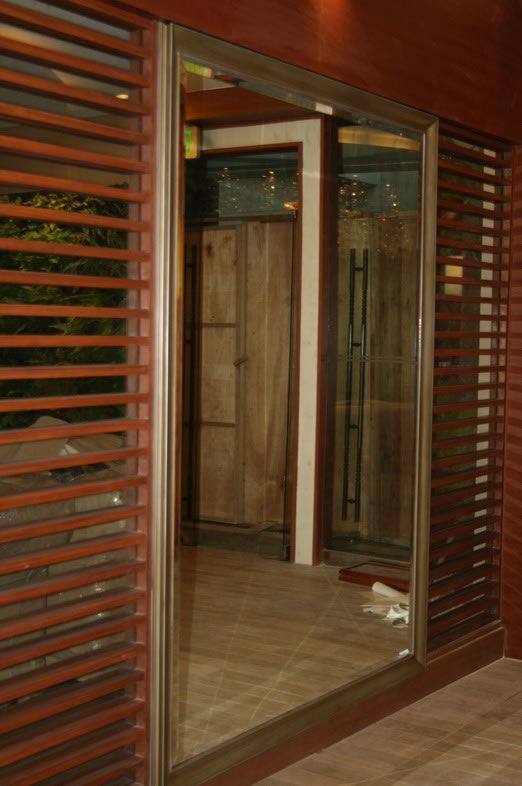 Glass Mirror With Wood Frame Glass Mirror With Wood Frame