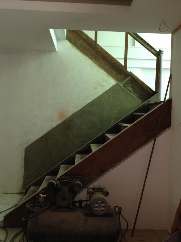 Old Stair turn into Glass Railing Old Stair turn into Glass Railing